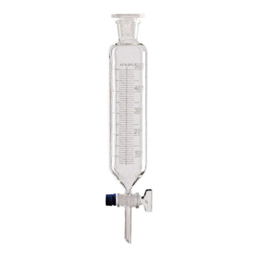 Scheitrechters cilindrisch met glazen plugkraan, 1000 ml