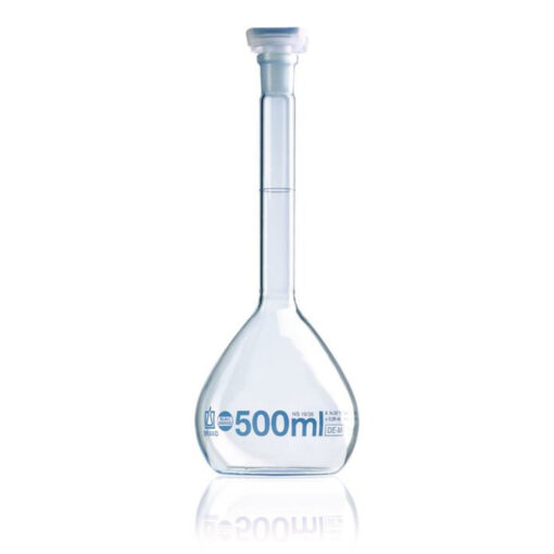 Maatkolven BLAUBRAND® klasse A Helder glas, PP-stop, 1000 ml, 24/29